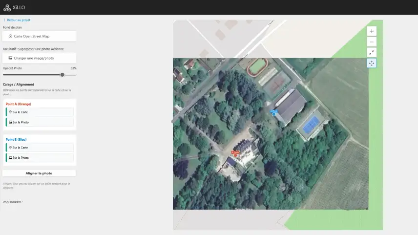 Combinez un fond de carte OpenStreetMap et des photos aériennes pour être fidèle au terrain.